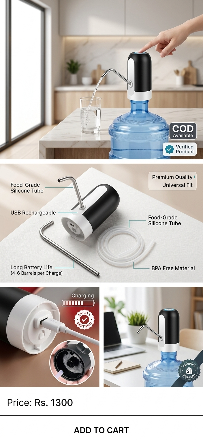 Wireless Electric Water Dispenser Pump - Smart & Convenient