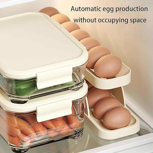 15 Grid Rolling Egg Storage Box