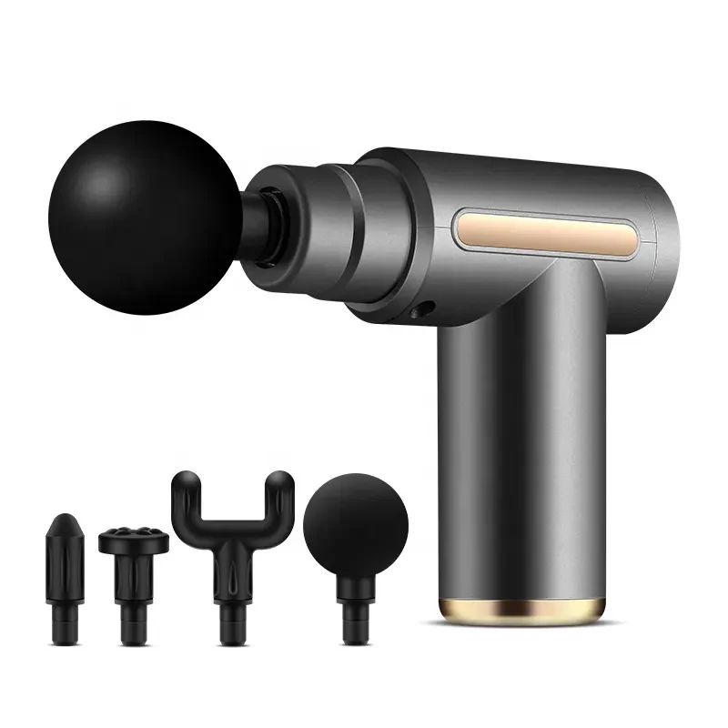 4 In 1 Massage Gun | Deep Tissue Percussion Massager With 4 Attachment|