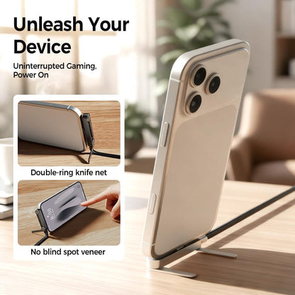 2-In-1 Data Cable With Stand  240W Fast Charging Cord For Smartphones, Tablets & Laptops