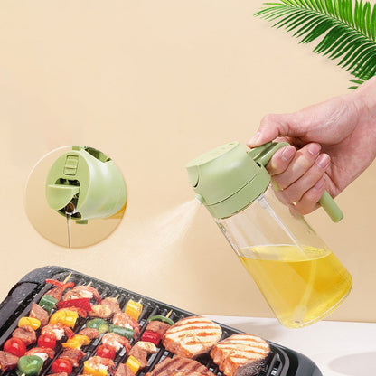 2 In 1 Oil Sprayer Kitchen bottle Easy Spray And Pour Convenient Use - 400ML