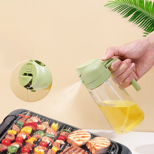 2 In 1 Oil Sprayer Kitchen bottle Easy Spray And Pour Convenient Use - 400ML