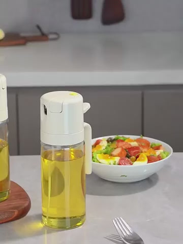 2 In 1 Oil Sprayer Kitchen bottle Easy Spray And Pour Convenient Use - 400ML